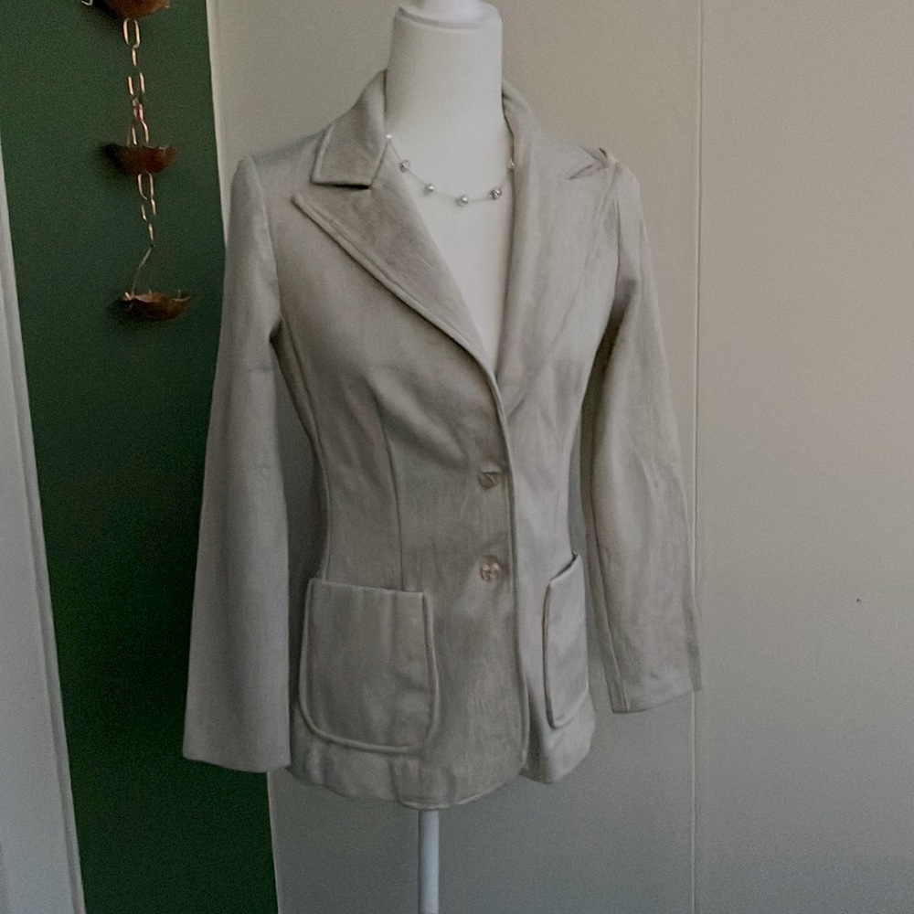 Vintage 60s 70s Pointed Collar Blazer
